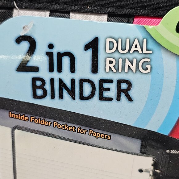 New Case It 2 in1 Dual 3 Ring Binder Dividers Mesh Pockets Folder Shoulder Strap - Picture 4 of 16